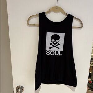 SoulCycle Black Skull Tank Top